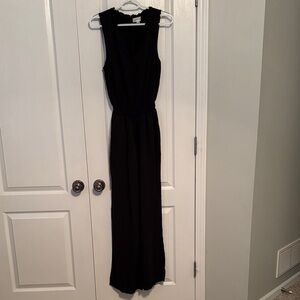 Cloth & Stone Women’s Black Wide Leg Jumpsuit with Elastic Waist size Medium